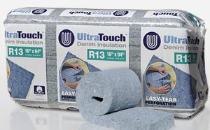UltraTouch Denim is an alternative insulation material produced out of